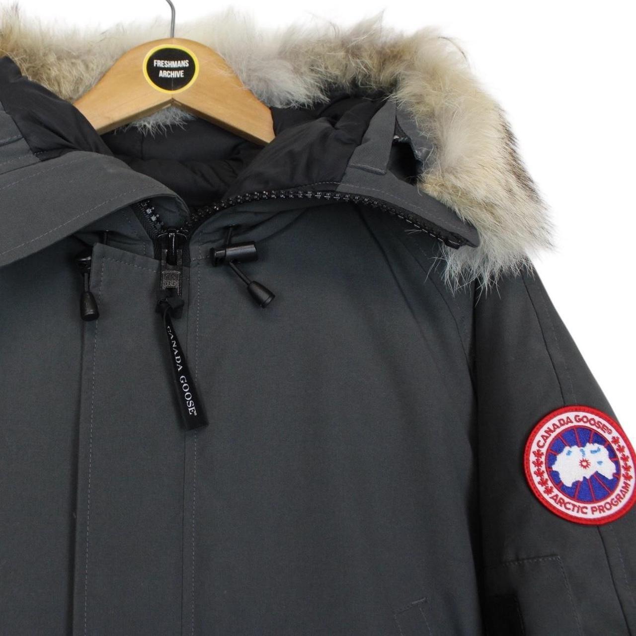 Canada Goose Graphite Grey Chilliwack Bomber Down Jacket with Fur Trim