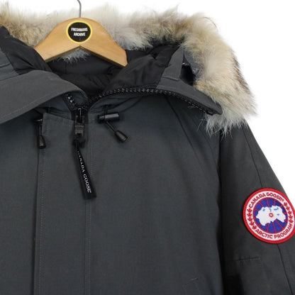 Canada Goose Graphite Grey Chilliwack Bomber Down Jacket with Fur Trim