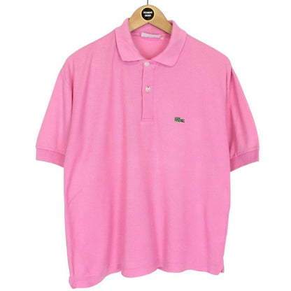 Vintage 90s Lacoste Pink Short Sleeve Cotton Polo Shirt