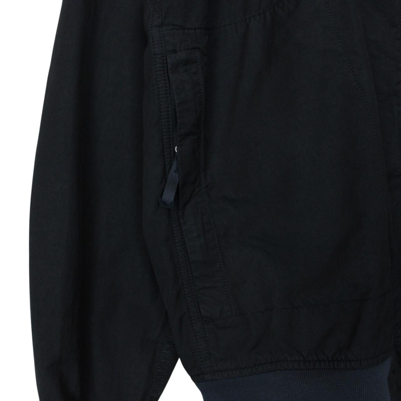 Stone Island SS 2023 Navy Blue Cupro Cotton Twill-TC Bomber Jacket