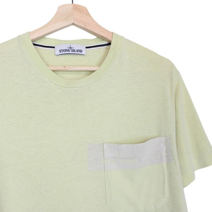 Stone Island SS 2017 Yellow Short Sleeve Compass T-Shirt