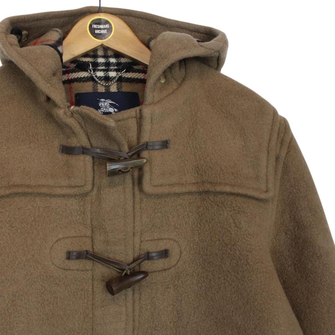 Vintage Burberry London Brown Wool Duffle Coat