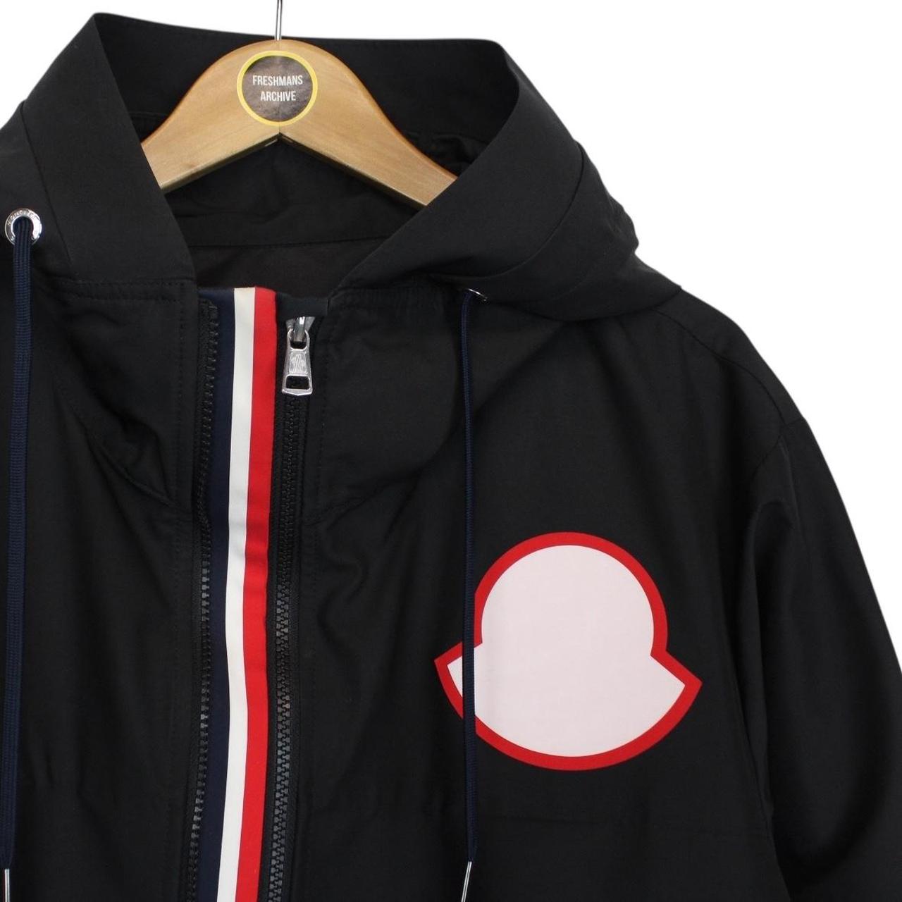 Moncler Montreal Black, White and Red Full Zip Hooded Jacket