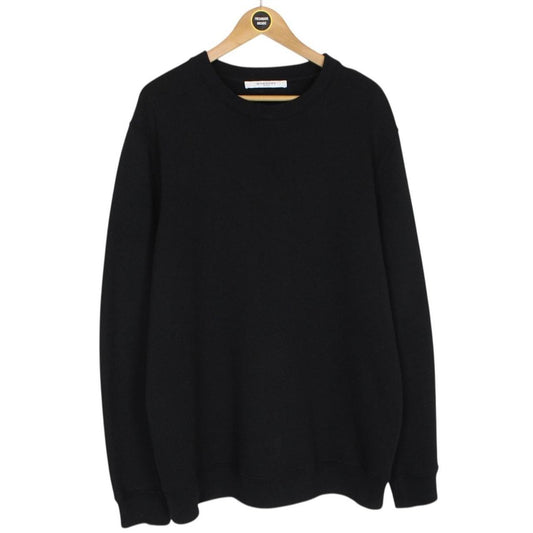Givenchy Paris Black Embroidered Logo Cotton Sweatshirt Jumper