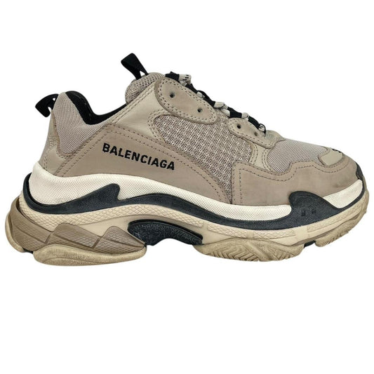 Balenciaga Triple S Beige Mesh Trainers