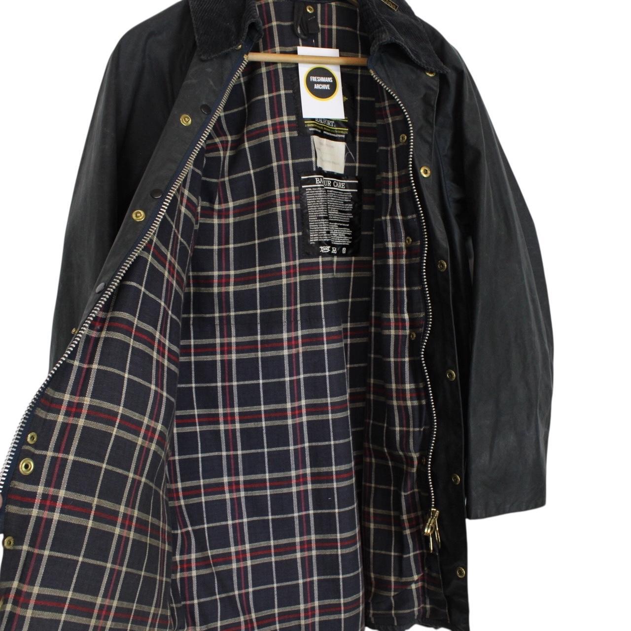 Vintage Barbour Beaufort Black Full Zip Wax Jacket