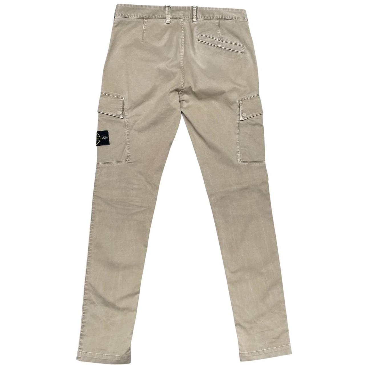 Stone Island AW 2022 Beige Skinny Fit Cargo Trousers