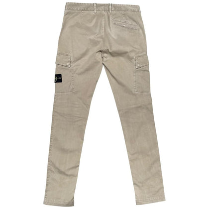 Stone Island AW 2022 Beige Skinny Fit Cargo Trousers