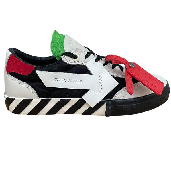 Off White Multicoloured Floating Arrow Vulcanized Leather Low Top Trainers
