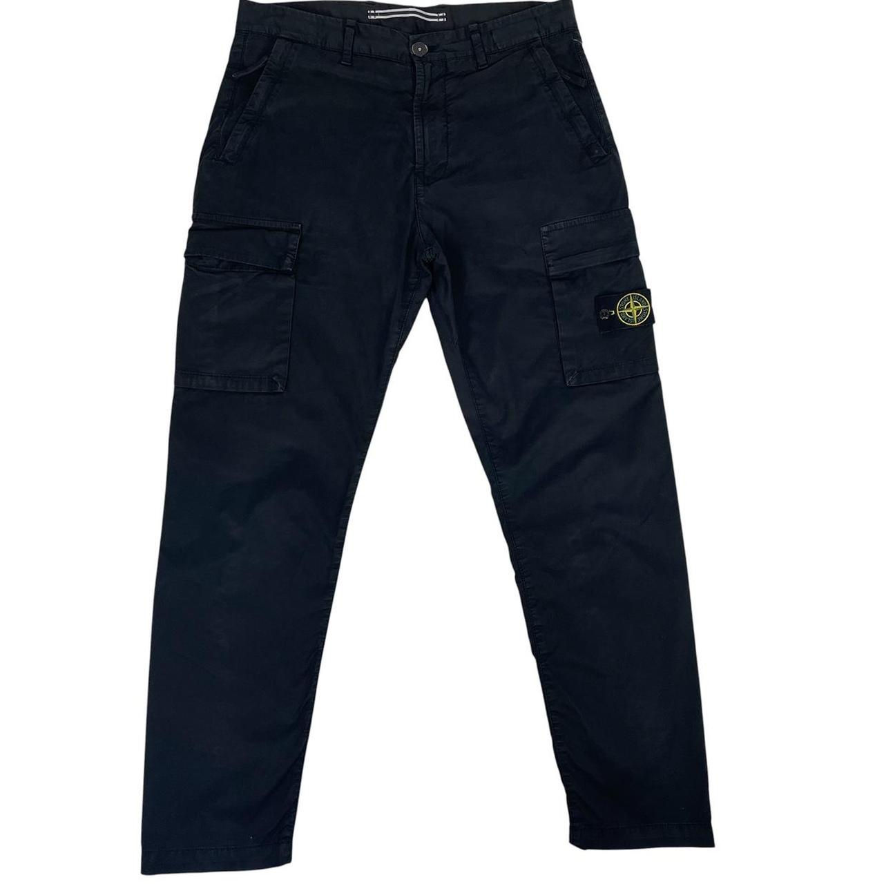 Stone Island AW 2022 Black RE-T Fit Cargo Trousers