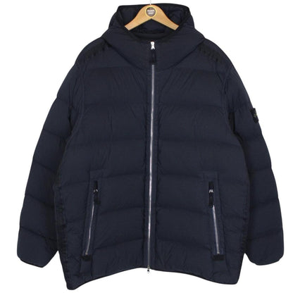Stone Island AW 2023 Navy Blue Seamless Tunnel Nylon Down-TC Jacket