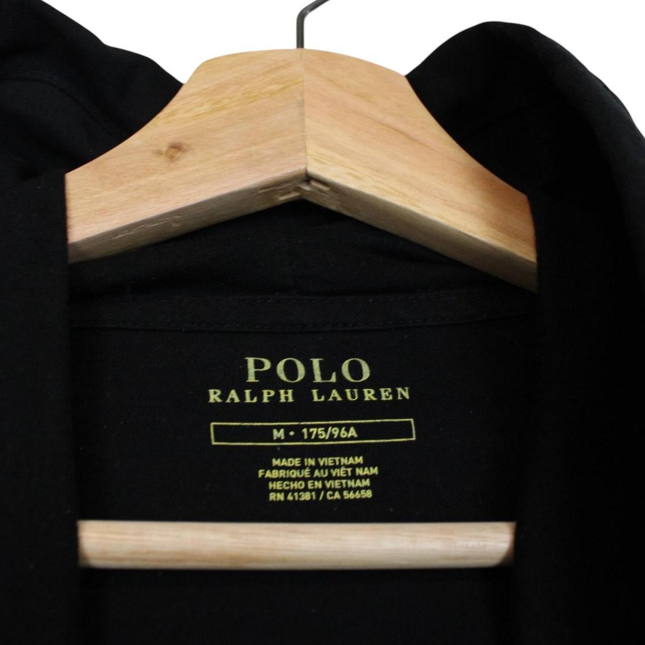 Polo Ralph Lauren Black Logo Embroidered Cotton Hoodie