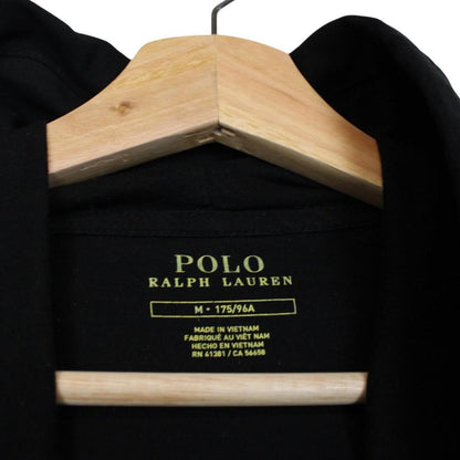Polo Ralph Lauren Black Logo Embroidered Cotton Hoodie
