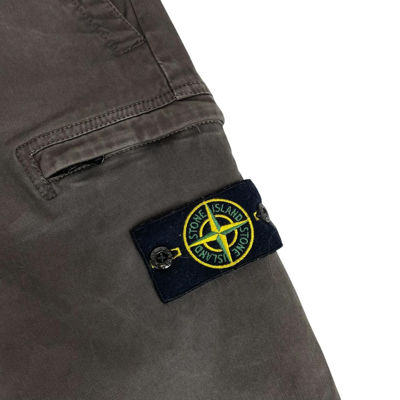 Stone Island AW 2018 Dark Grey Skinny Fit Cargo Trousers
