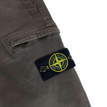 Stone Island AW 2018 Dark Grey Skinny Fit Cargo Trousers