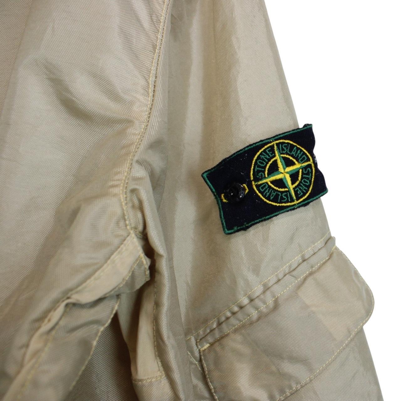 Vintage Stone Island SS 1997 Beige Formula Steel Green Edge Badge Jacket