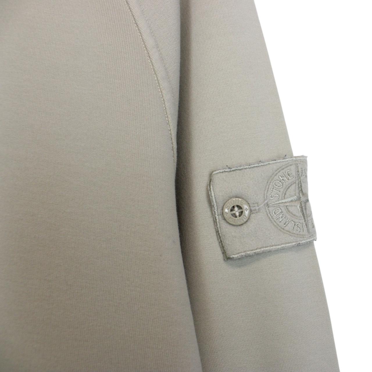 Stone Island Ghost SS 2021 Beige Stretch Cotton Sweatshirt Jumper