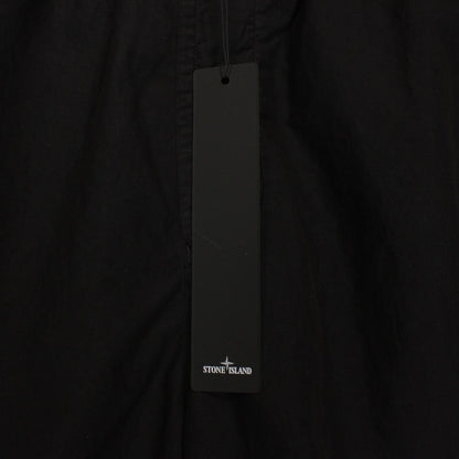 Stone Island SS 2022 Black Brushed Nylon Swim Shorts