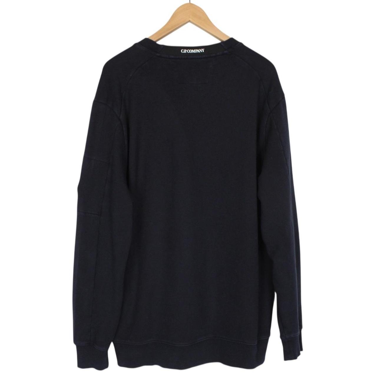 CP Company Navy Blue Goggle Lens Cotton Sweatshirt Jumper