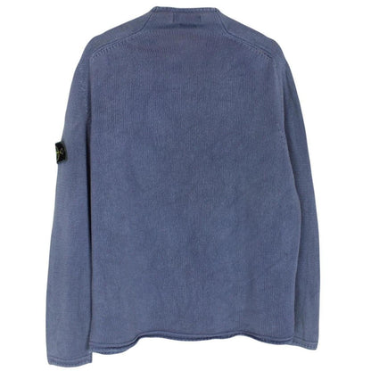 Vintage Stone Island SS 2001 Blue Silk Knit Jumper