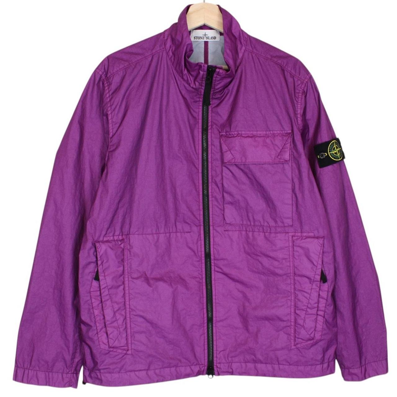 Stone Island SS 2023 Purple Membrana 3L TC Full Zip Jacket