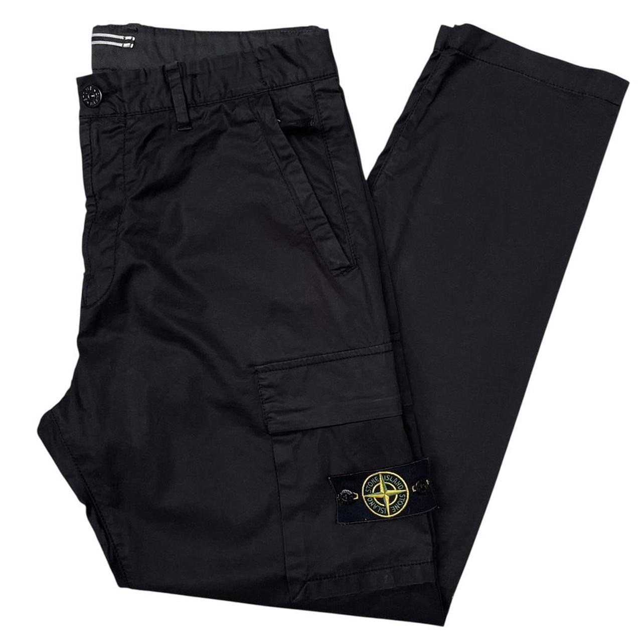 Stone Island AW 2022 Black RE-T Fit Cargo Trousers