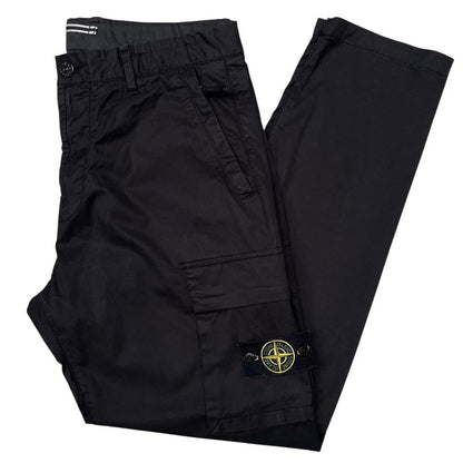 Stone Island AW 2022 Black RE-T Fit Cargo Trousers