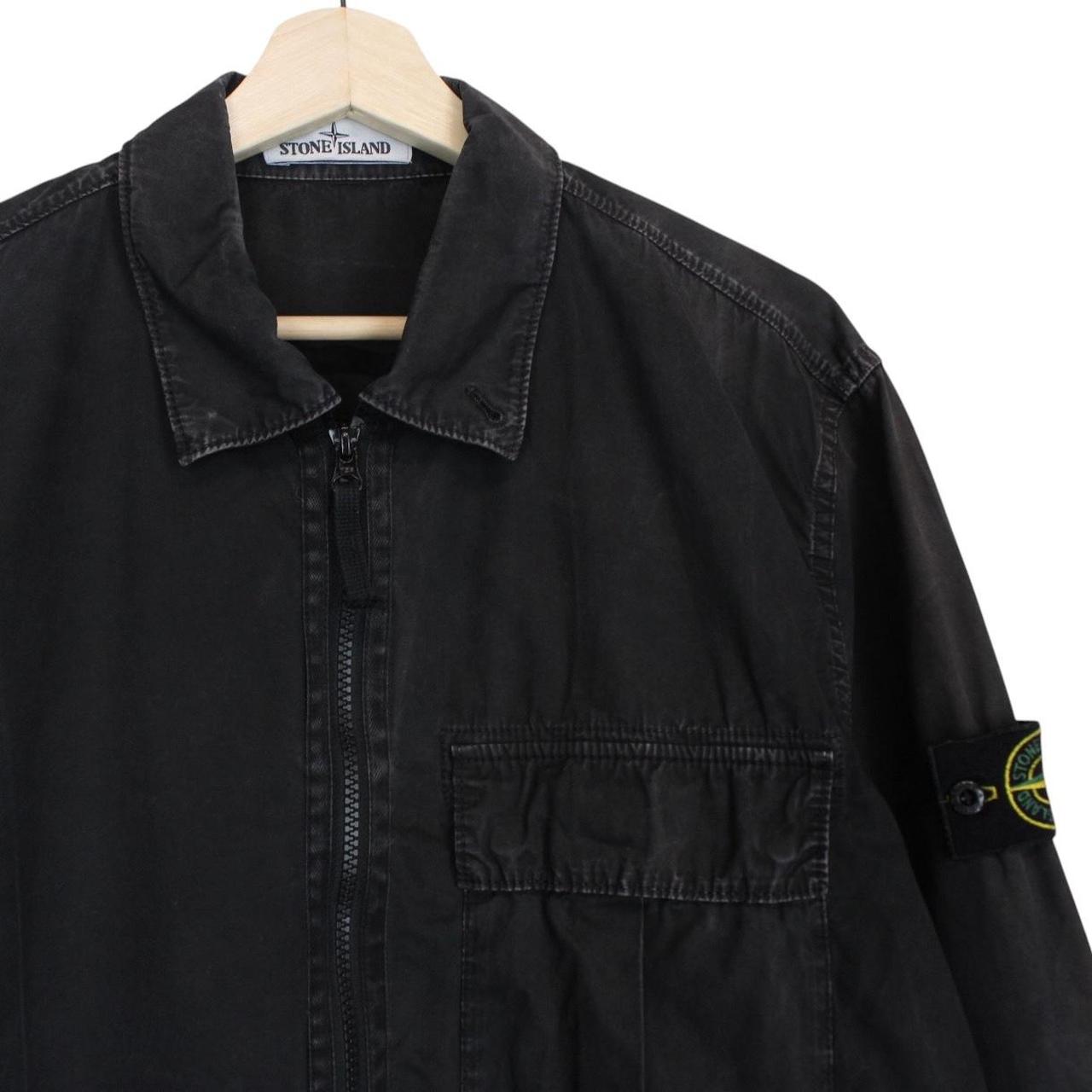 Stone Island AW 2019 Black Full Zip Cotton Overshirt Jacket