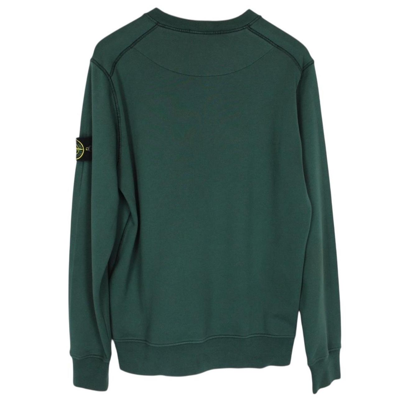 Stone Island Green Cotton Sweatshirt Jumper