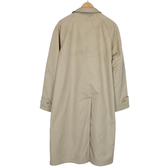 Vintage 90s Burberry Tan and Brown Cotton and Wool Reversible Trench Coat