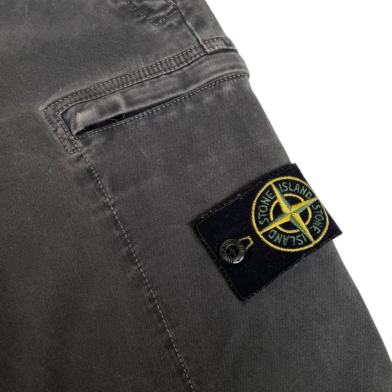 Stone Island AW 2018 Dark Grey Skinny Fit Cargo Trousers