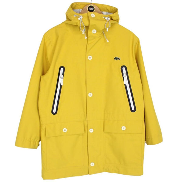 Lacoste Live Yellow Full Zip Waterproof Hooded Jacket