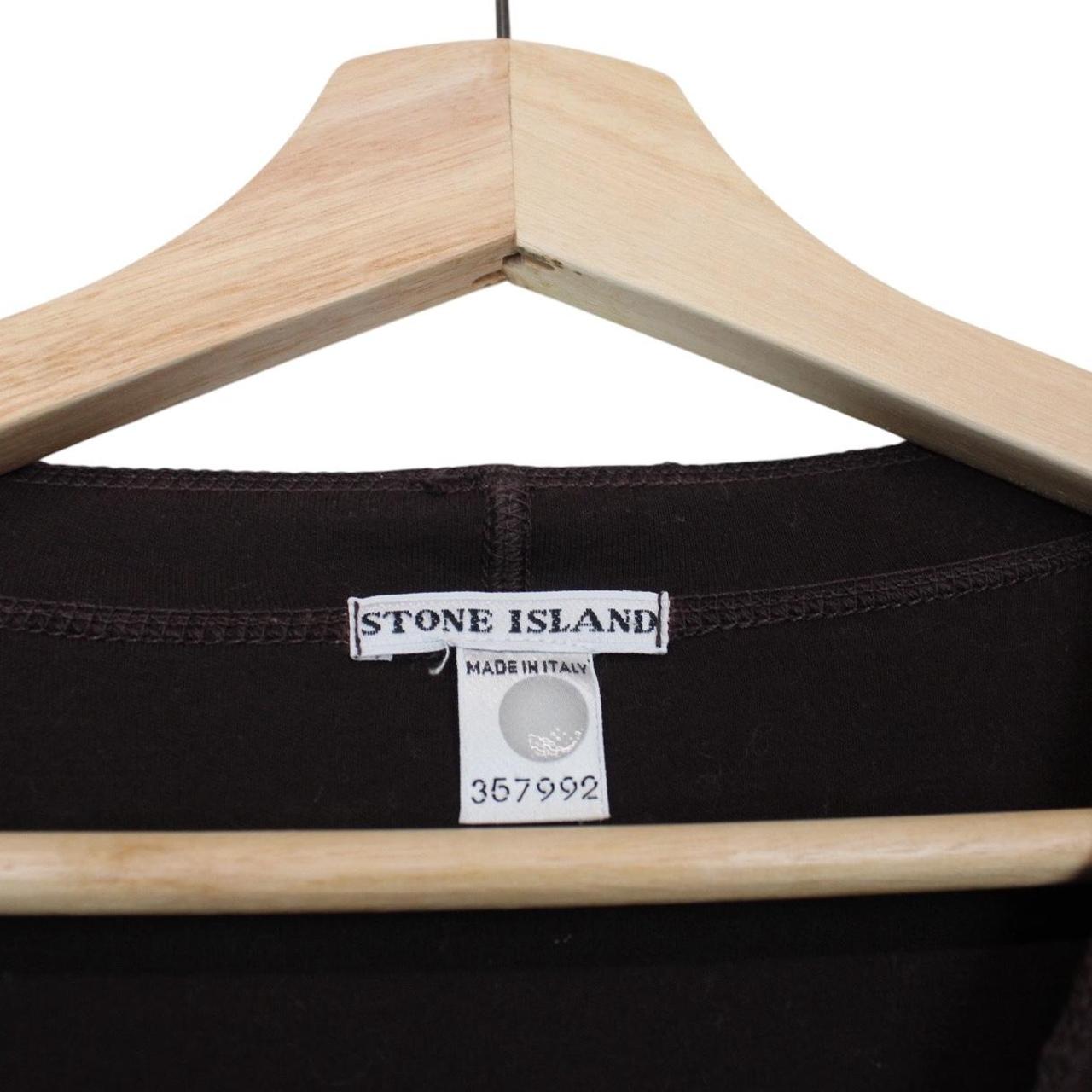 Vintage Stone Island AW 2002 Brown Lightweight Cotton Sweatshirt