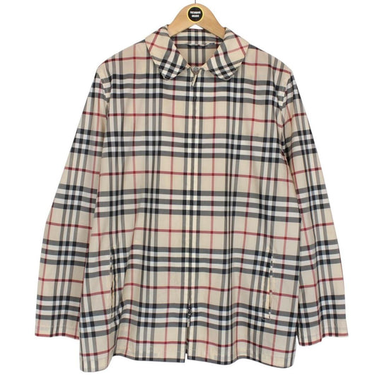 Burberry London Beige Nova Check Full Zip Jacket