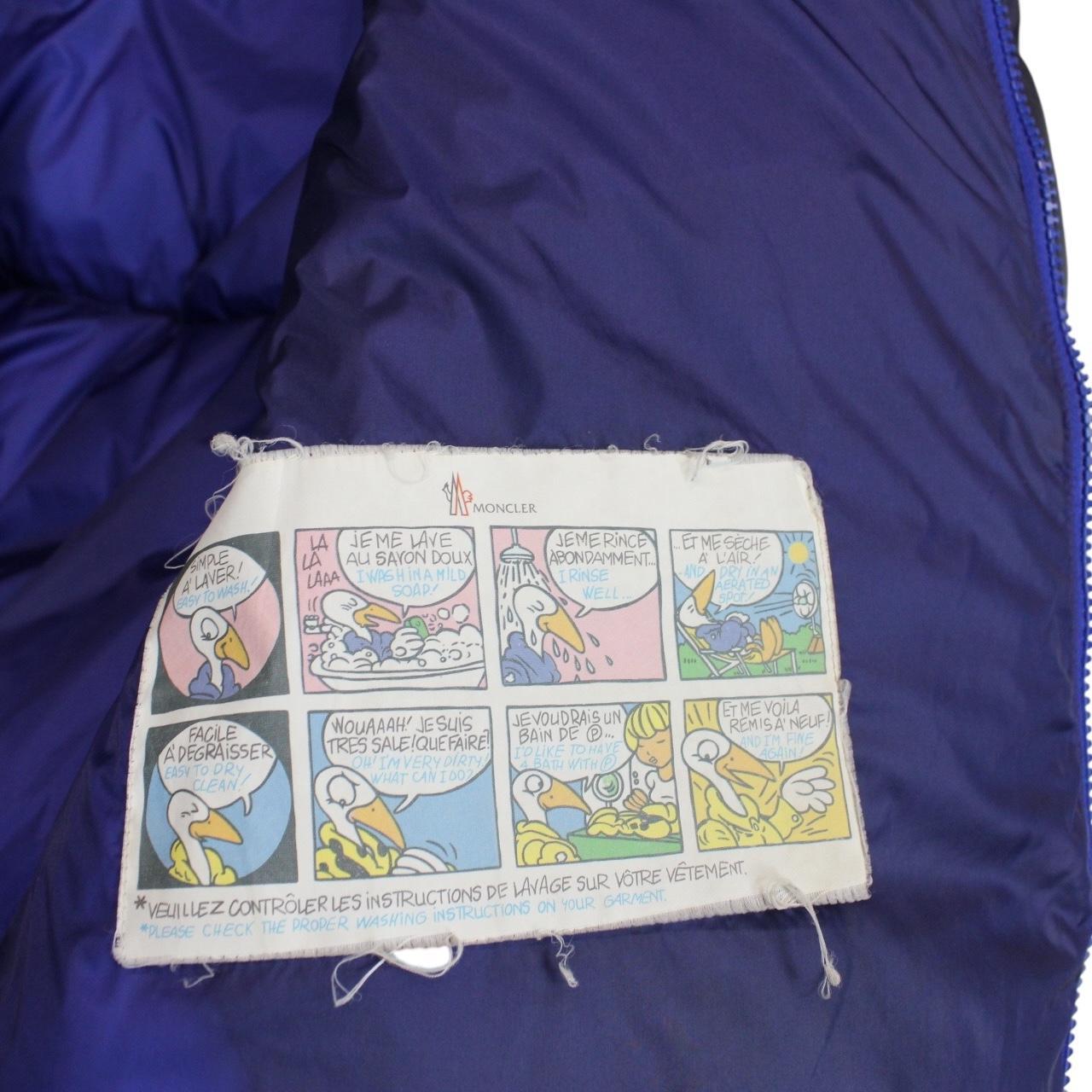 Moncler Chauvon Navy Blue Full Zip Hooded Down Jacket