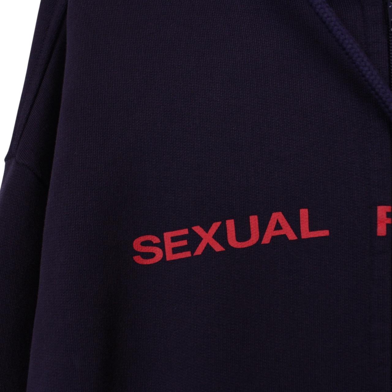 Vetements Purple Sexual Fantasies Print Full Zip Oversized Hoodie