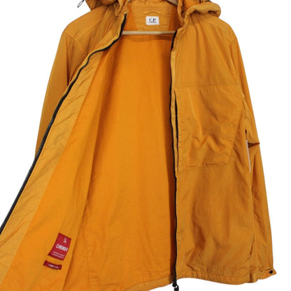 CP Company Orange Full Zip Chrome-R Nylon Garment Dyed Goggle Jacket