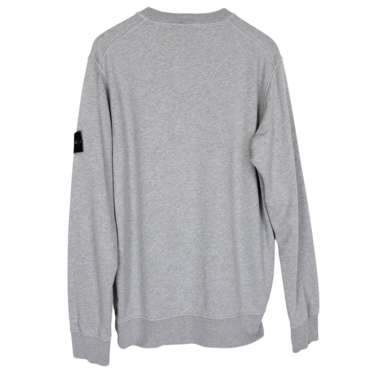 Stone Island AW 2021 Grey Cotton Sweatshirt Jumper