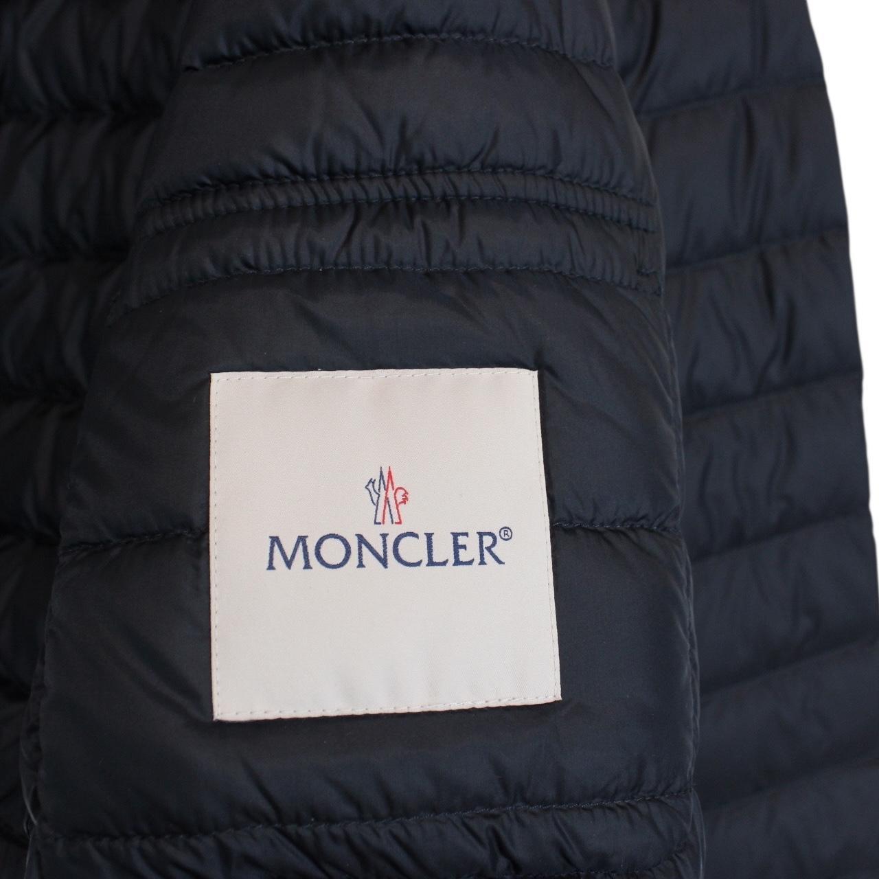 Moncler Lans Navy Blue Quilted Down Jacket