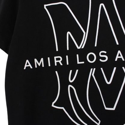 Amiri x Browns Black and White Short Sleeve Los Angeles Logo Print T-Shirt