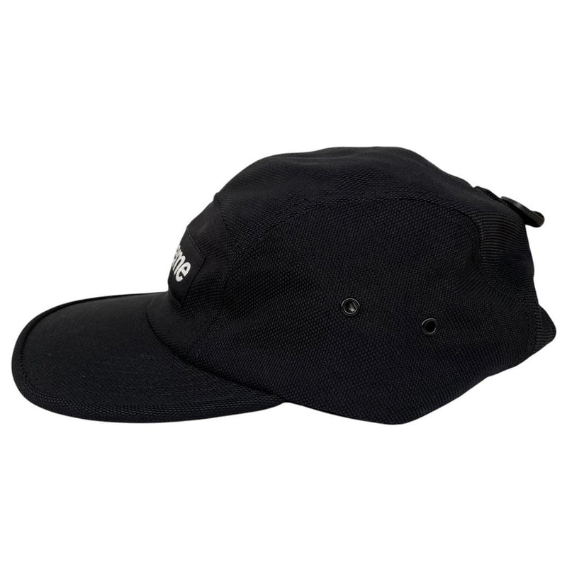 Supreme Black Washed Chino Twill 5 Panel Camp Baseball Cap