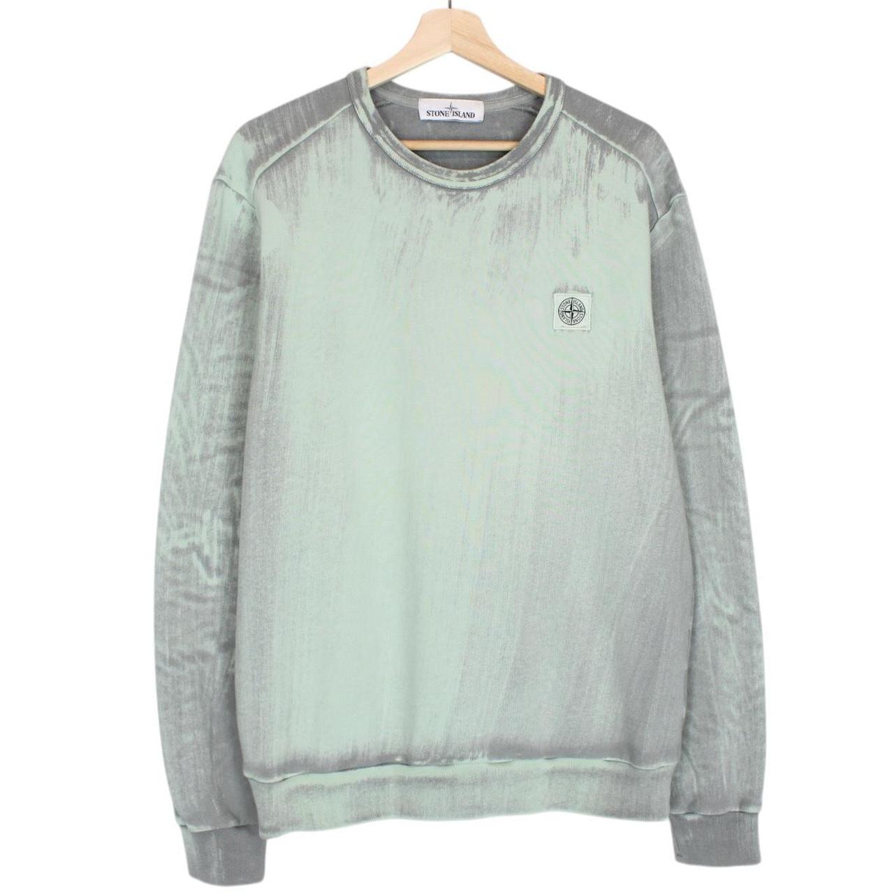 Stone Island SS 2018 Green Hand Corrosion Sweatshirt Jumper