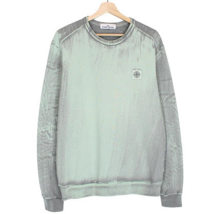 Stone Island SS 2018 Green Hand Corrosion Sweatshirt Jumper