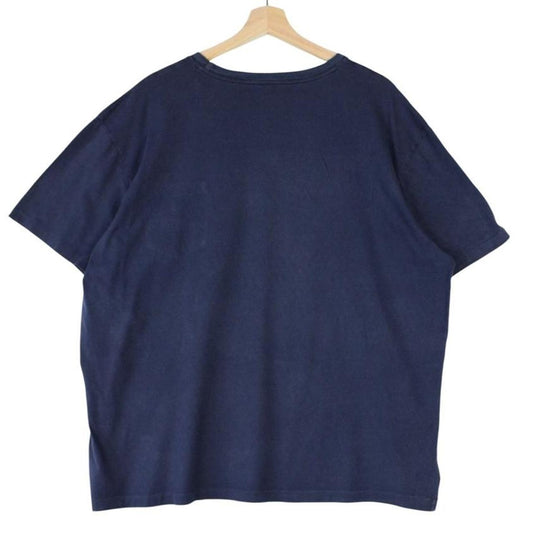 Polo Ralph Lauren navy blue short sleeve cotton t-shirt with chest pocket and logo.
