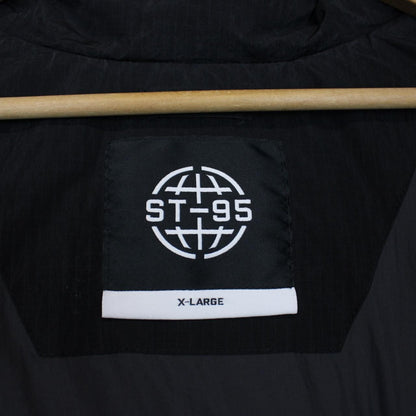 ST95 Black Recycled Nylon Puffer Gilet Vest