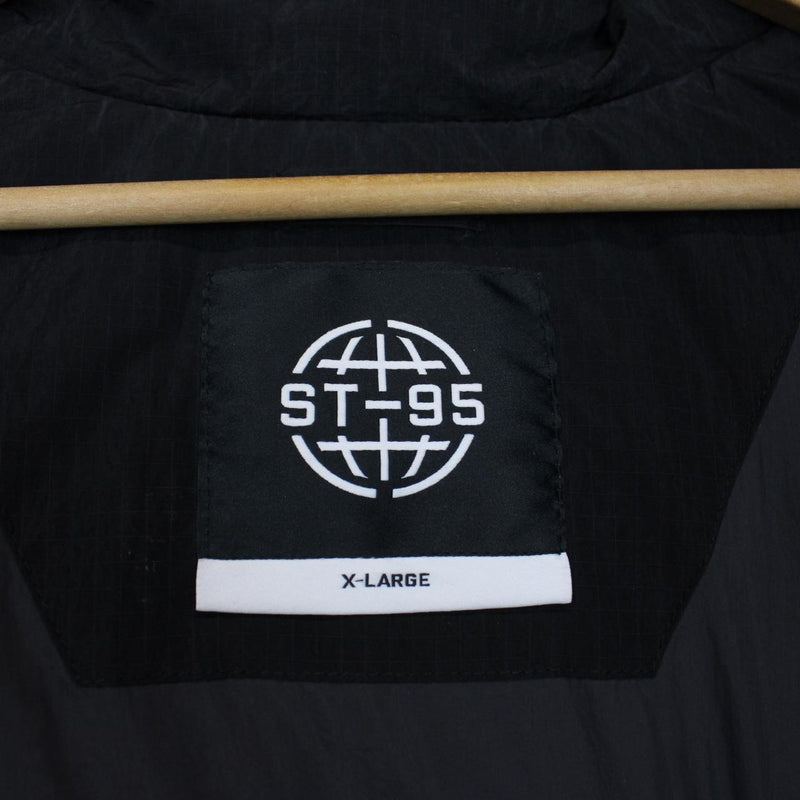 ST95 Black Recycled Nylon Puffer Gilet Vest