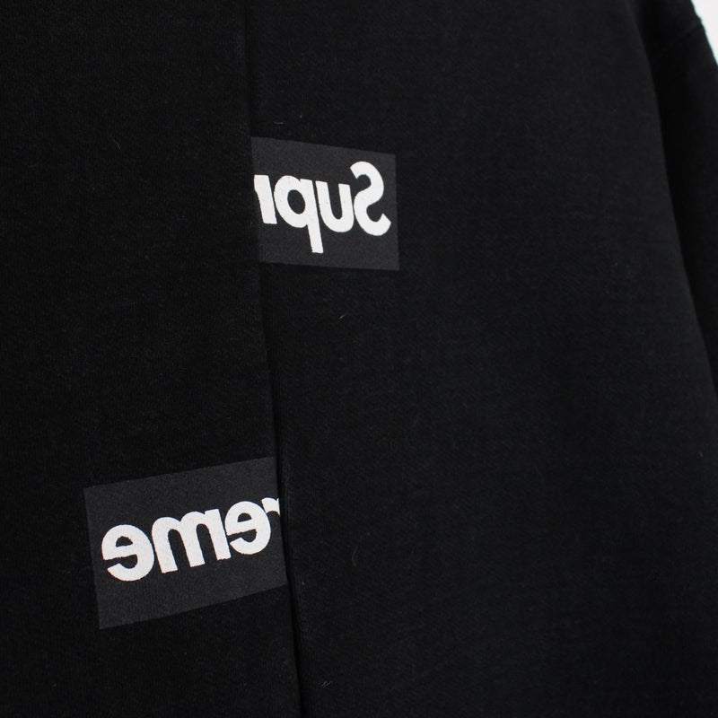 Supreme x Comme des Garçons 2018 Black and White Box Logo Hoodie Jumper