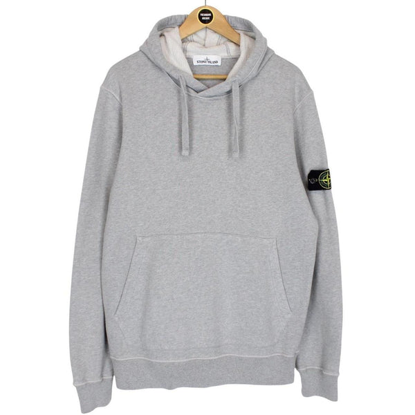 Stone Island AW 2020 Grey Cotton Hoodie Jumper