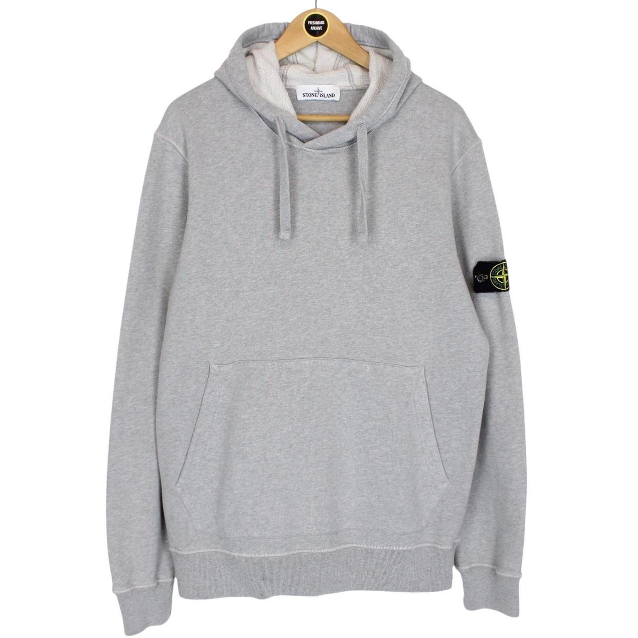 Stone Island AW 2020 Grey Cotton Hoodie Jumper