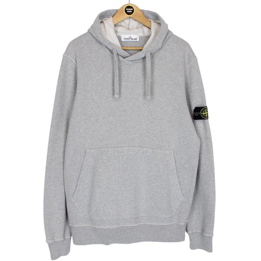 Stone Island AW 2020 Grey Cotton Hoodie Jumper